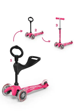 Micro Step Mini 3in1 Deluxe Roze