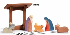 Ostheimer Kribbe met Dak Kerst 4060