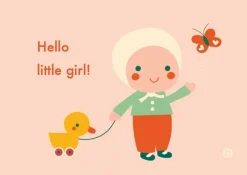 Bora Postkaart Hello little girl