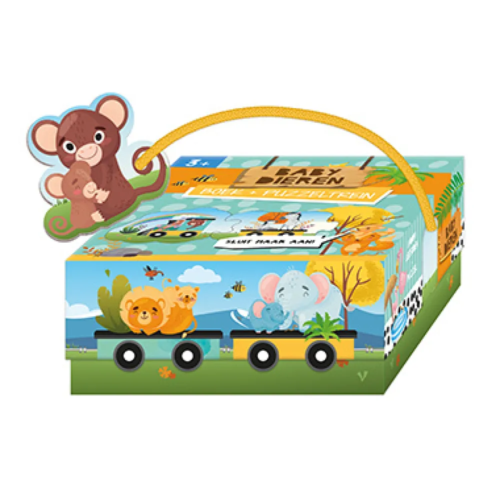 De Lantaarn Puzzeltrein - Babydieren