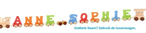 Small Foot Lettertrein Letters Gekleurd Hout