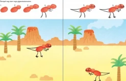 Uitgeverij Usborne Stempelen met je vingers - Dinosaurussen