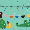 Bora Uitnodigingskaart Kroko en Schildpad 6-delig