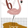 Pepermints Wenskaart 6 Jaar Flamingo