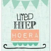 Pepermints Wenskaart Hiep Hiep Hoera