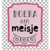 Pepermints Wenskaart Hoera een Meisje