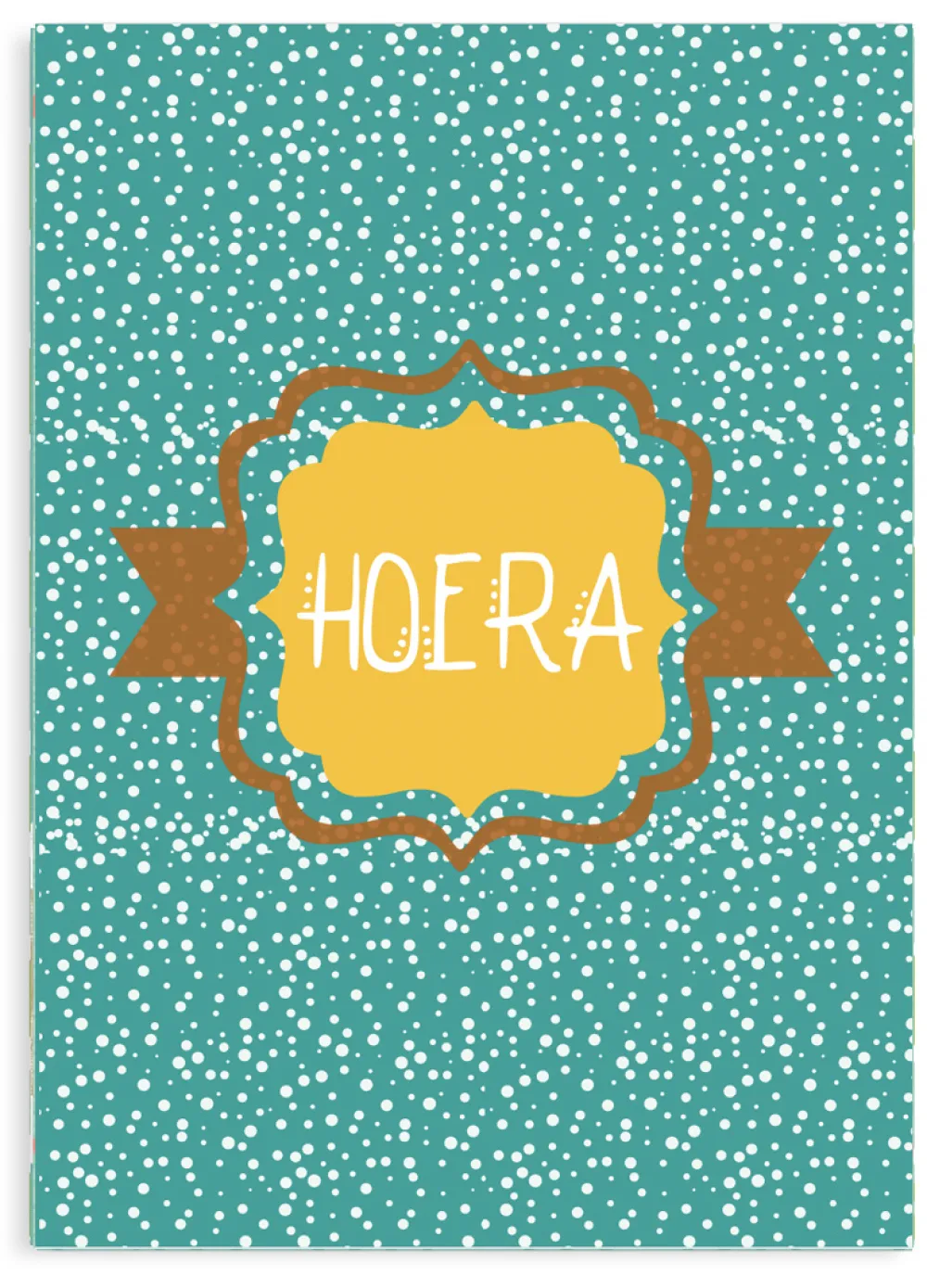 Pepermints Wenskaart Hoera (stip)