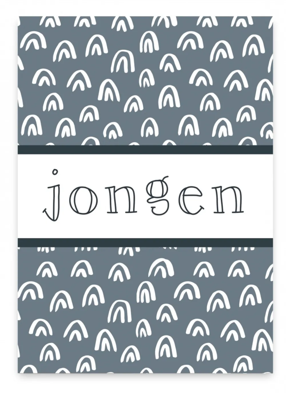 Pepermints Wenskaart Jongen (regenboog)