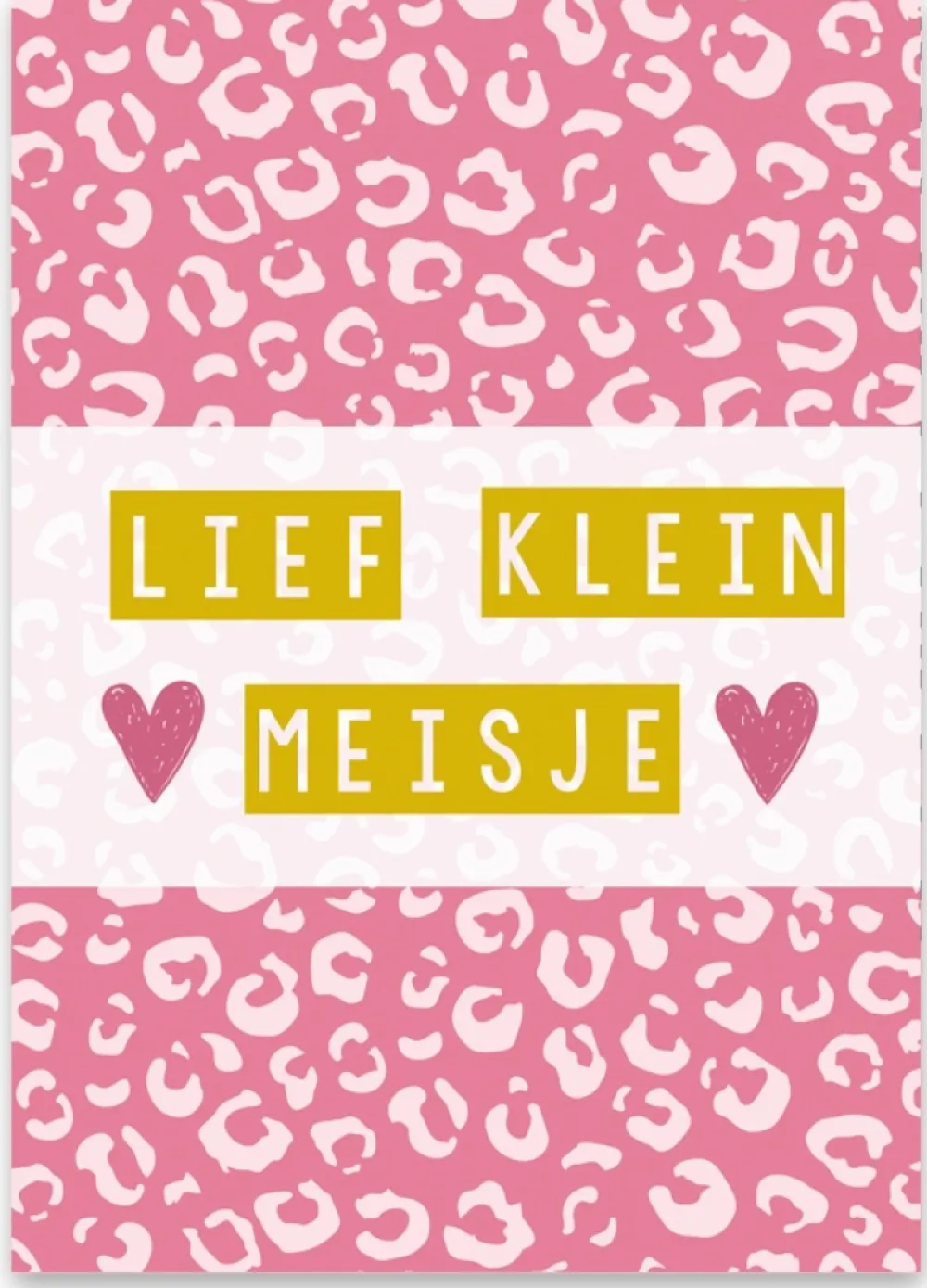 Pepermints Wenskaart Lief Klein Meisje (panter)