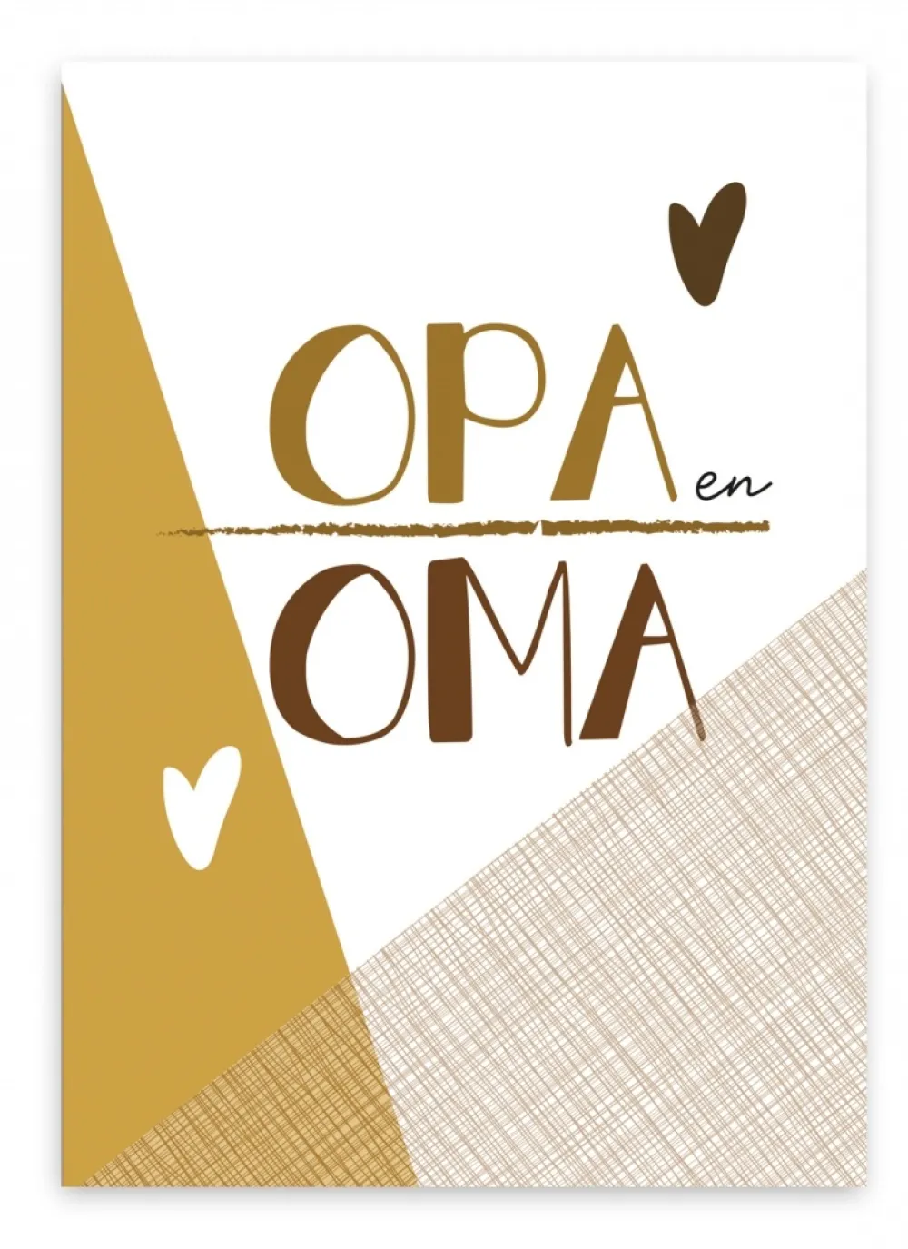 Pepermints Wenskaart Opa en Oma (vlakken)
