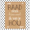 Pepermints Wenskaart Raad eens hoeveel ik van je Hou
