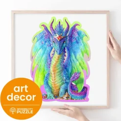 Wooden City Puzzel Hout Magnificent Dragon 150pcs