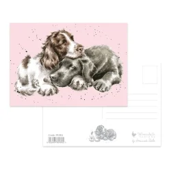 Wrendale Designs Growing Old Together Postcard - Dog