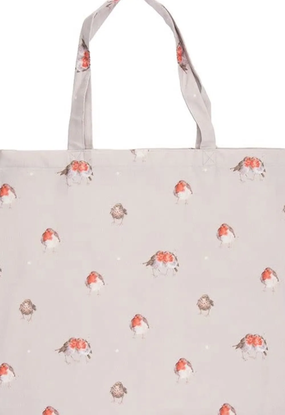 Wrendale Designs Opvouwbare Boodschappentas Roodborstje The Jolly Robin