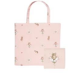 Wrendale Designs Opvouwbare Boodschappentas Muis Oops a Daisy