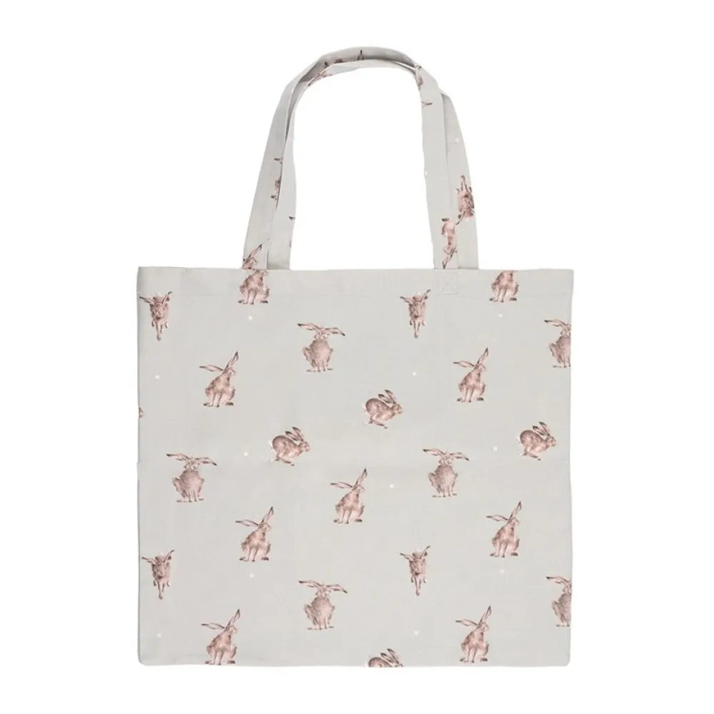 Wrendale Designs Opvouwbare Boodschappentas Konijn Harebrained