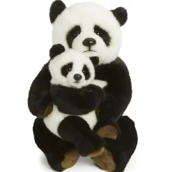 WWF Knuffel Panda Moeder en Kind 28 cm