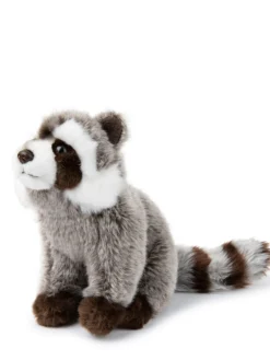 WWF Knuffel Raccoon Black White 23 cm