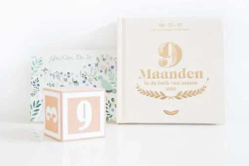 Houtendiershop Zwangerschapsboek Invulboek 9 Maanden voor Baby en Mama